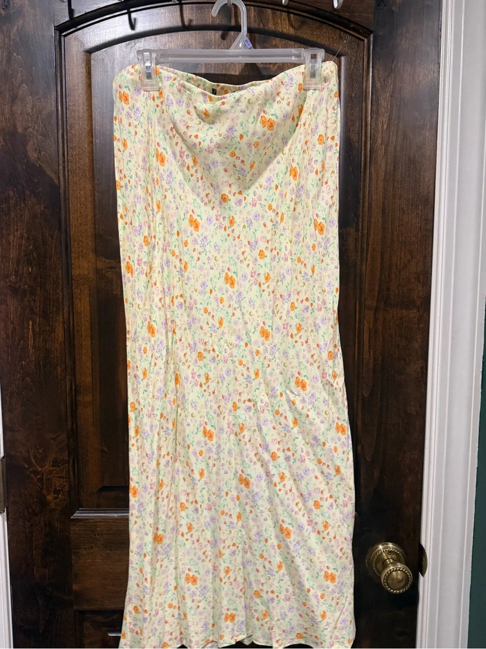 Floral Midi Skirt - Cream Floral